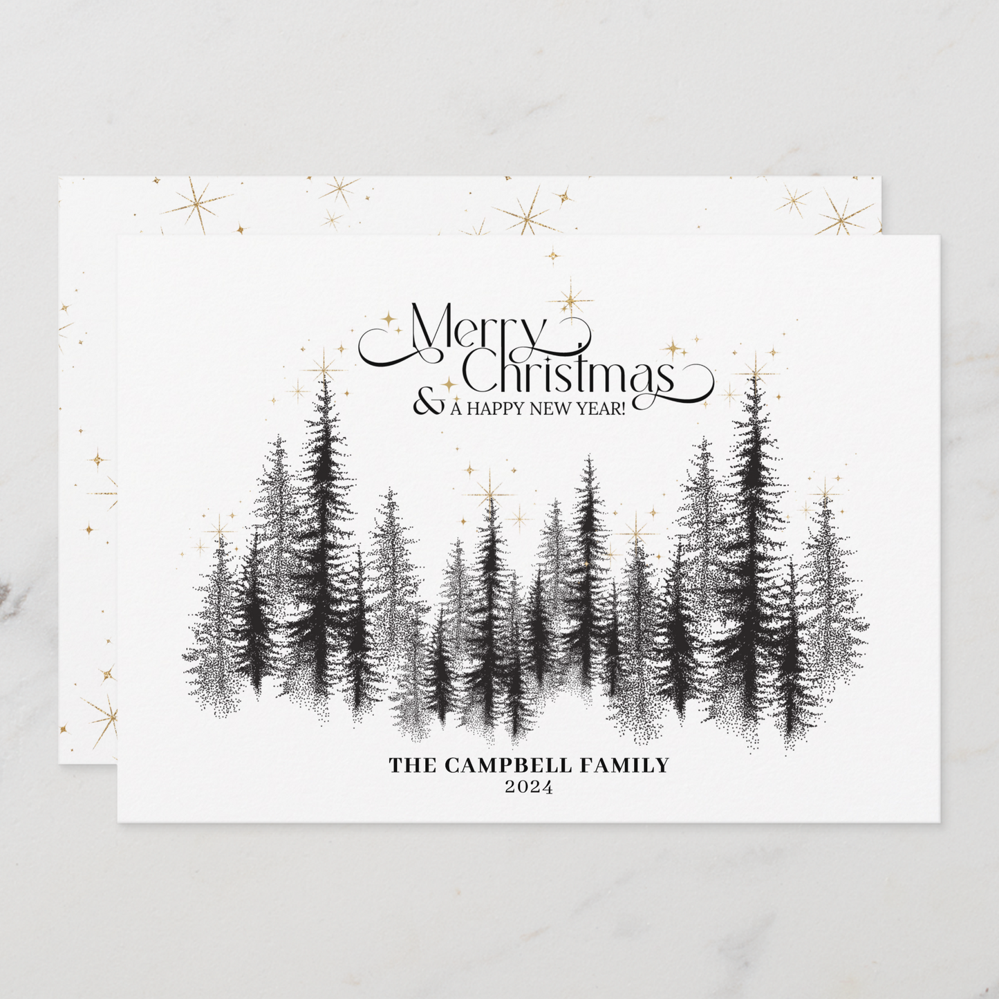 Majestic Trees Christmas Card