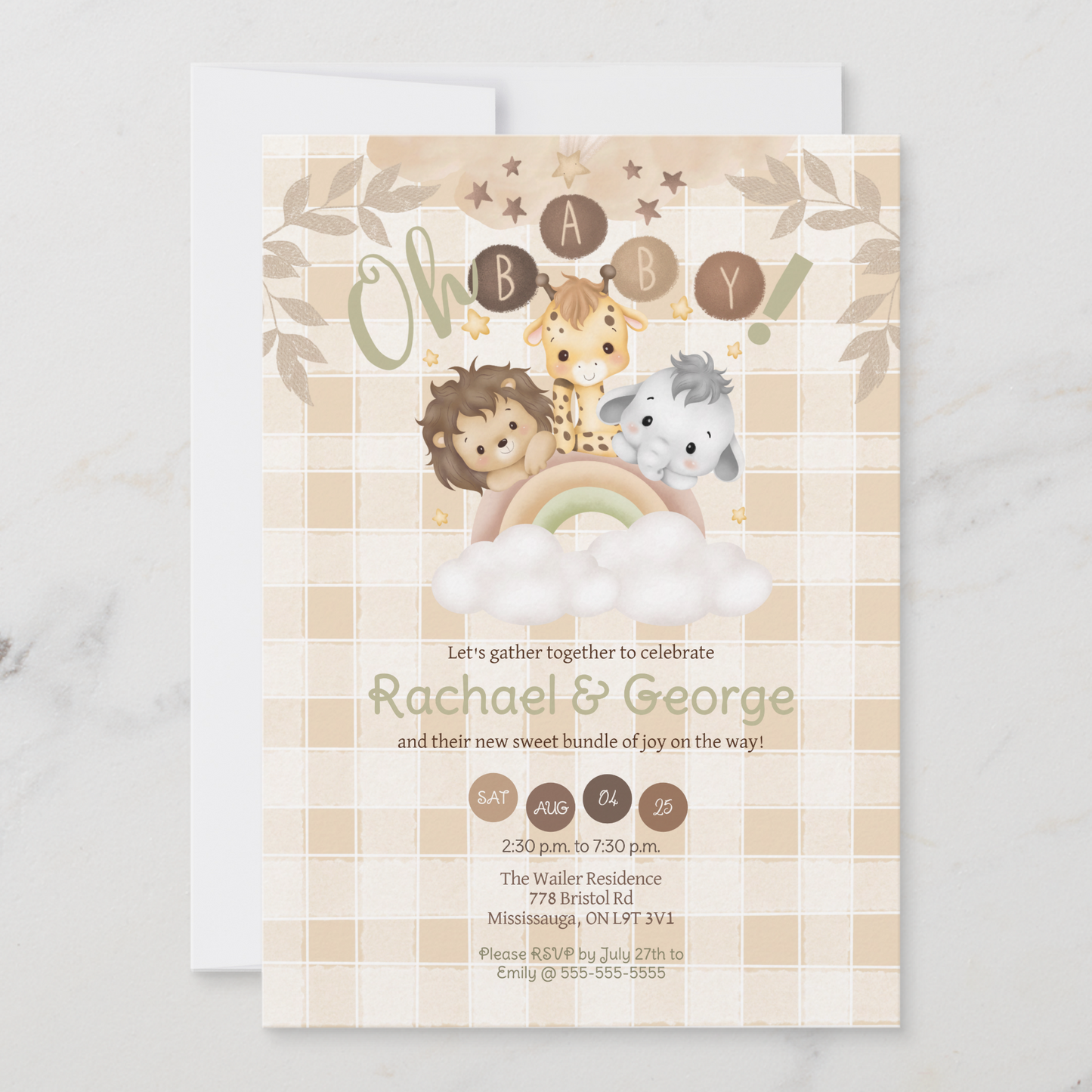 Oh Baby! Baby Shower Invitation