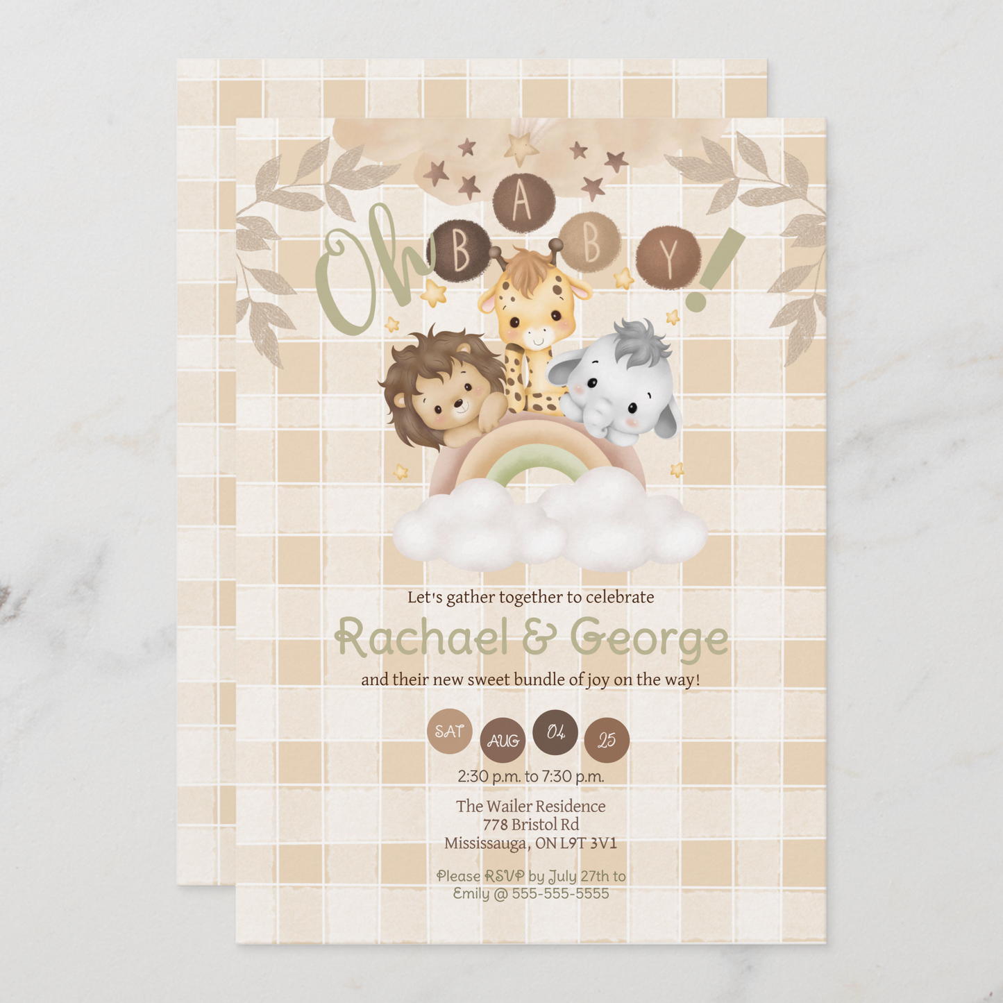 Oh Baby! Baby Shower Invitation