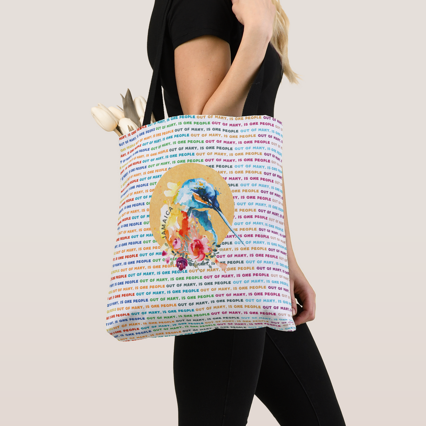 Out Of Many, Is One People Jamaican Tote Bag