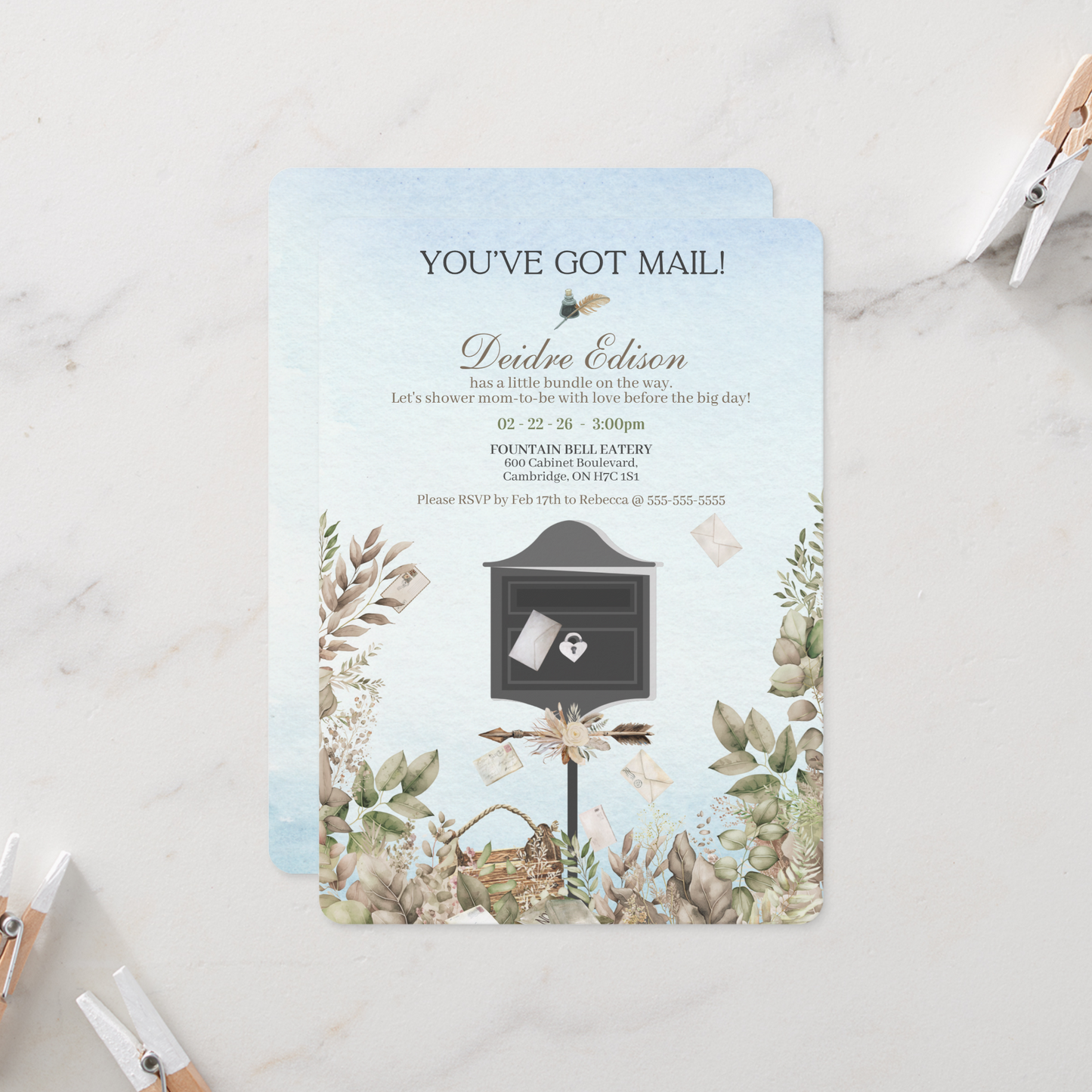 You've Got Mail Baby or Bridal Shower