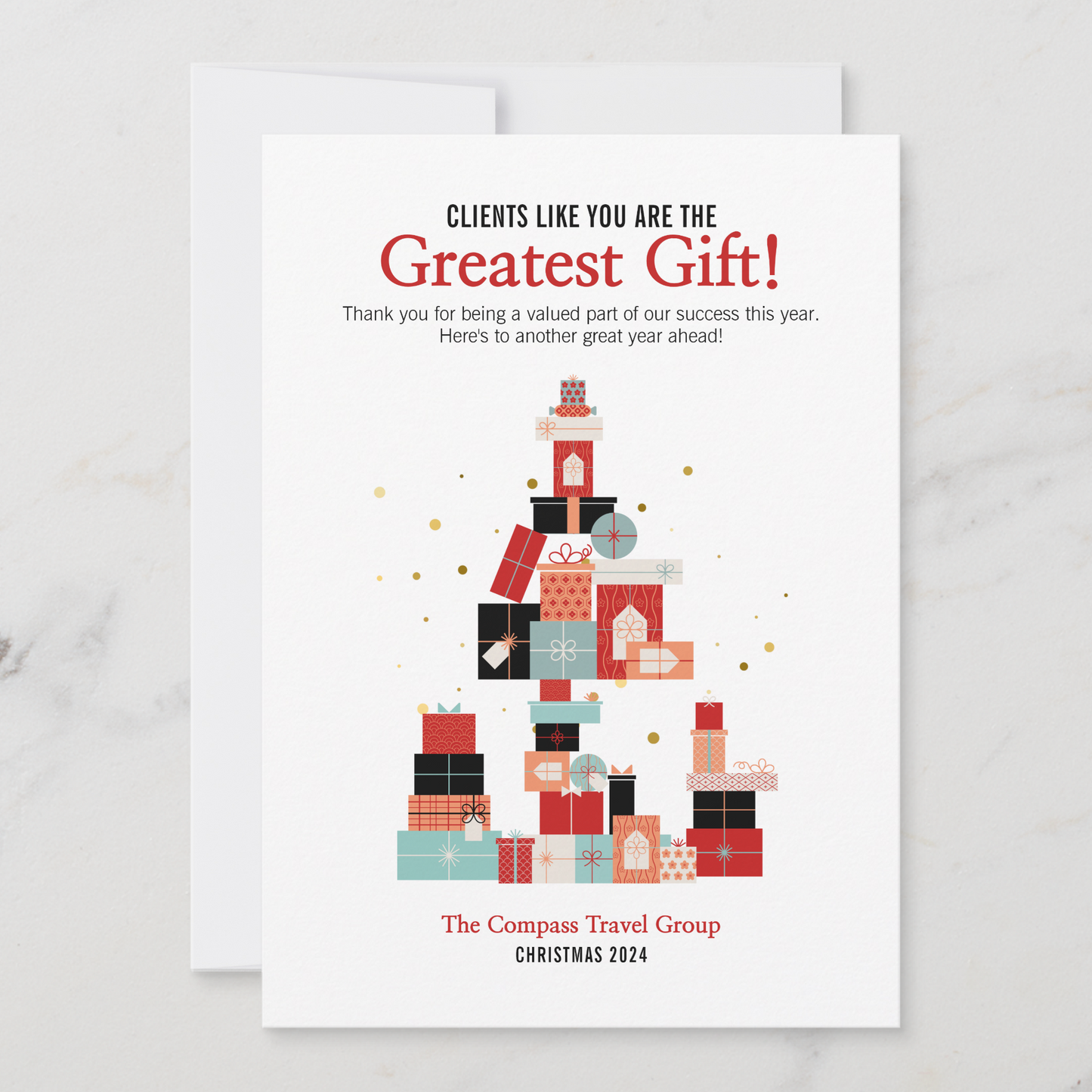Clients Are The Greatest Gift Christmas Card