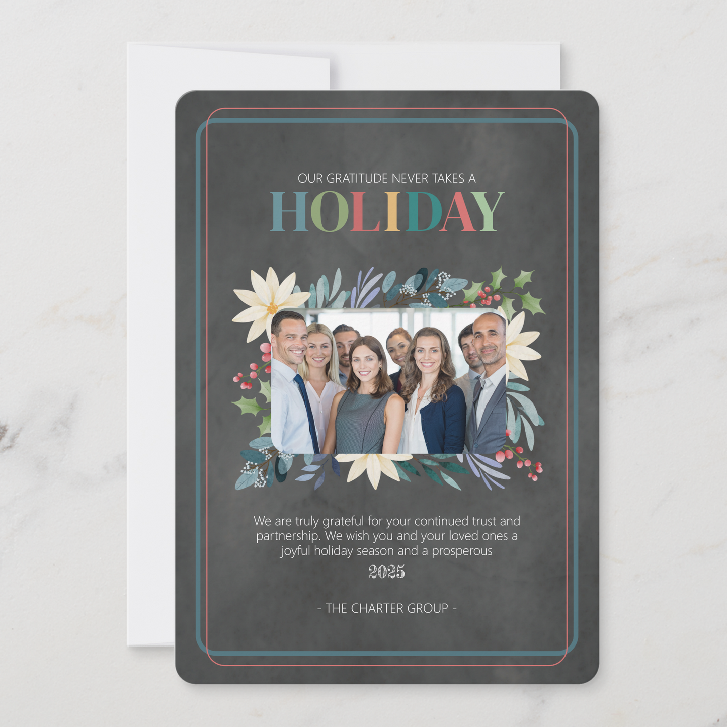 Photo Business Holiday Card