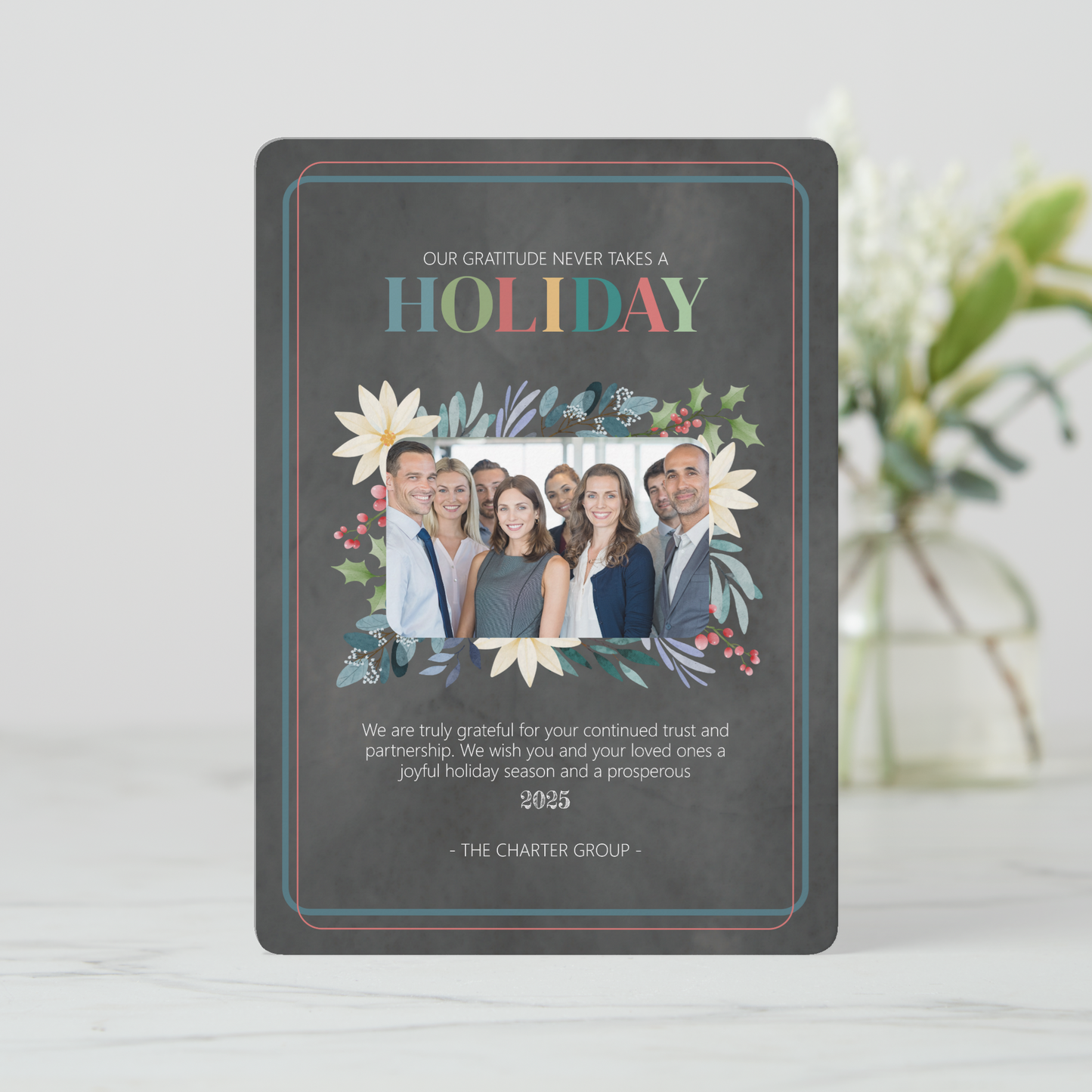 Photo Business Holiday Card