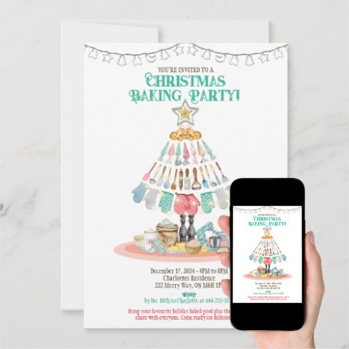 Christmas Baking Party Invitation