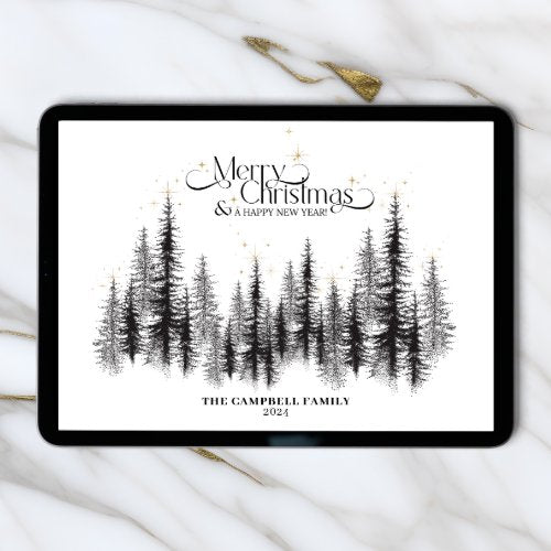 Majestic Trees Christmas Card