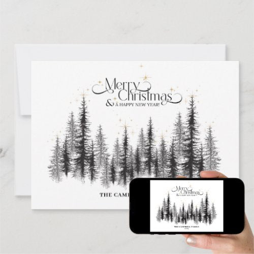 Majestic Trees Christmas Card