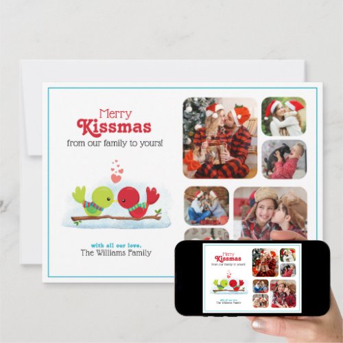 Merry Kissmas Holiday Photo Card