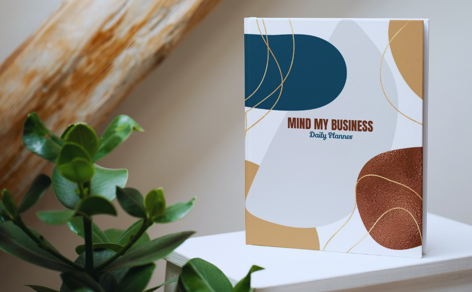 Mind My Business Abstract Design Women's Daily Planner