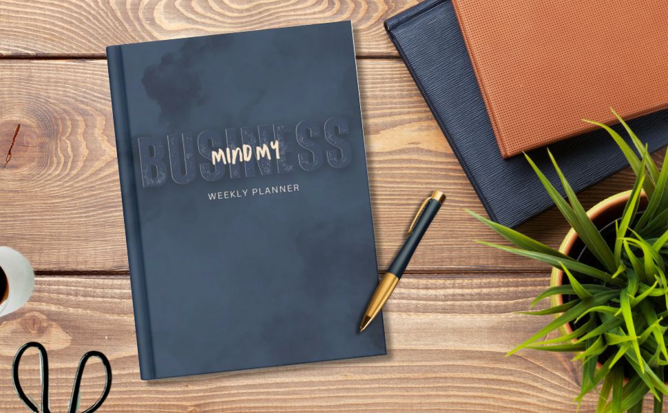 Mind My Business Navy Blue Men's Weekly Planner