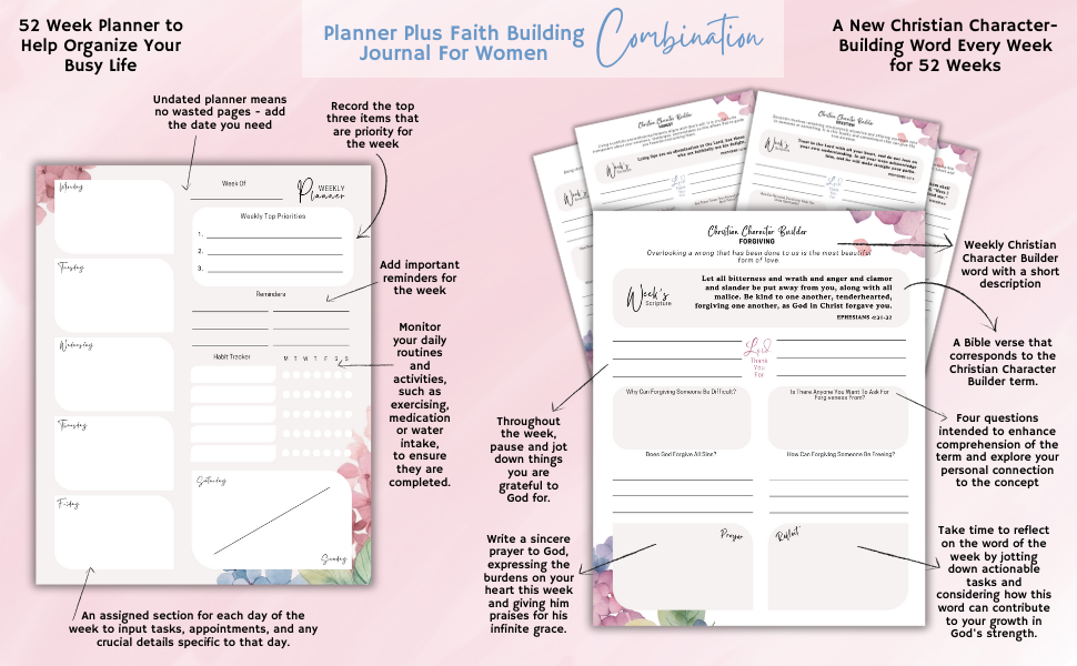 Mind My Business Prayer Journal and Weekly Planner For Women