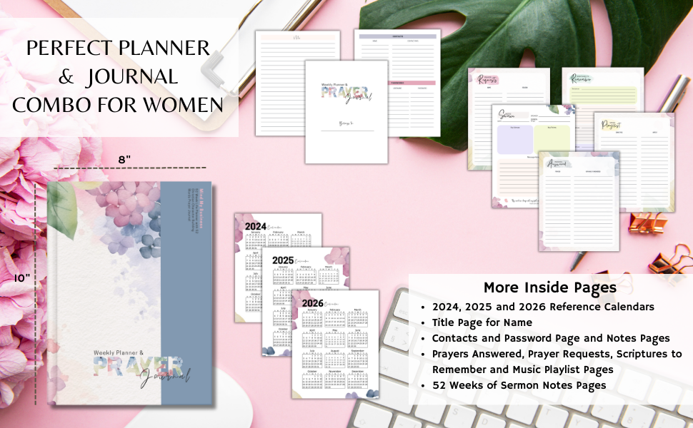 Mind My Business Prayer Journal and Weekly Planner For Women