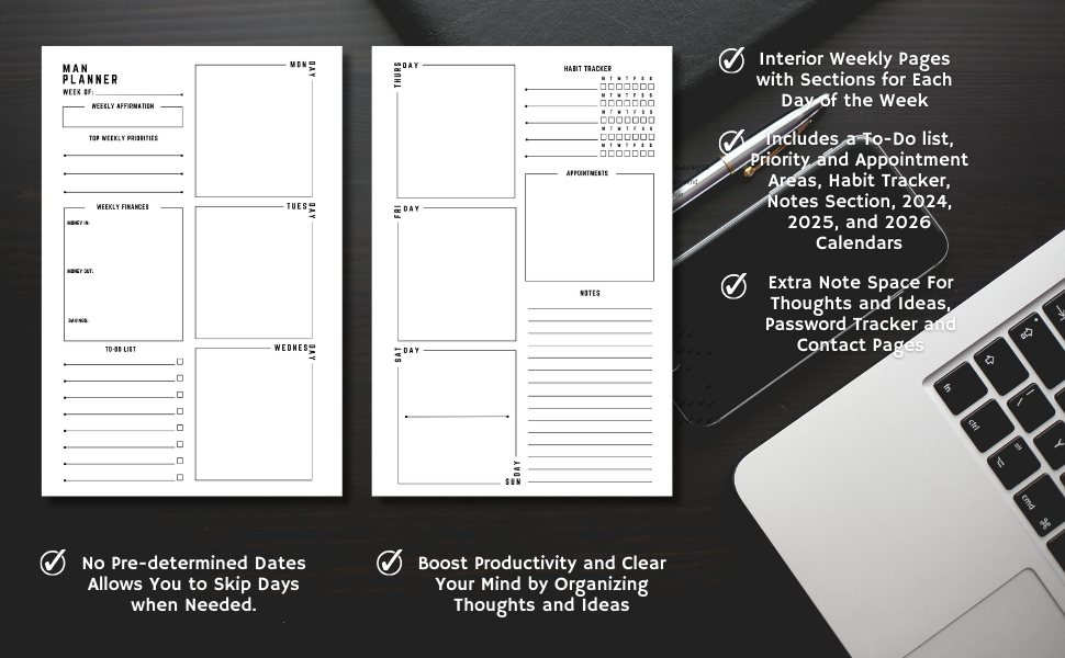 Weekly Planner For Men